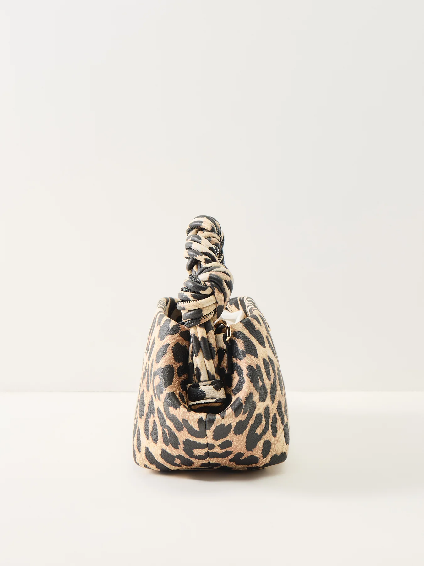 Bou Mini Leopard Print Bag Brown - Image 4