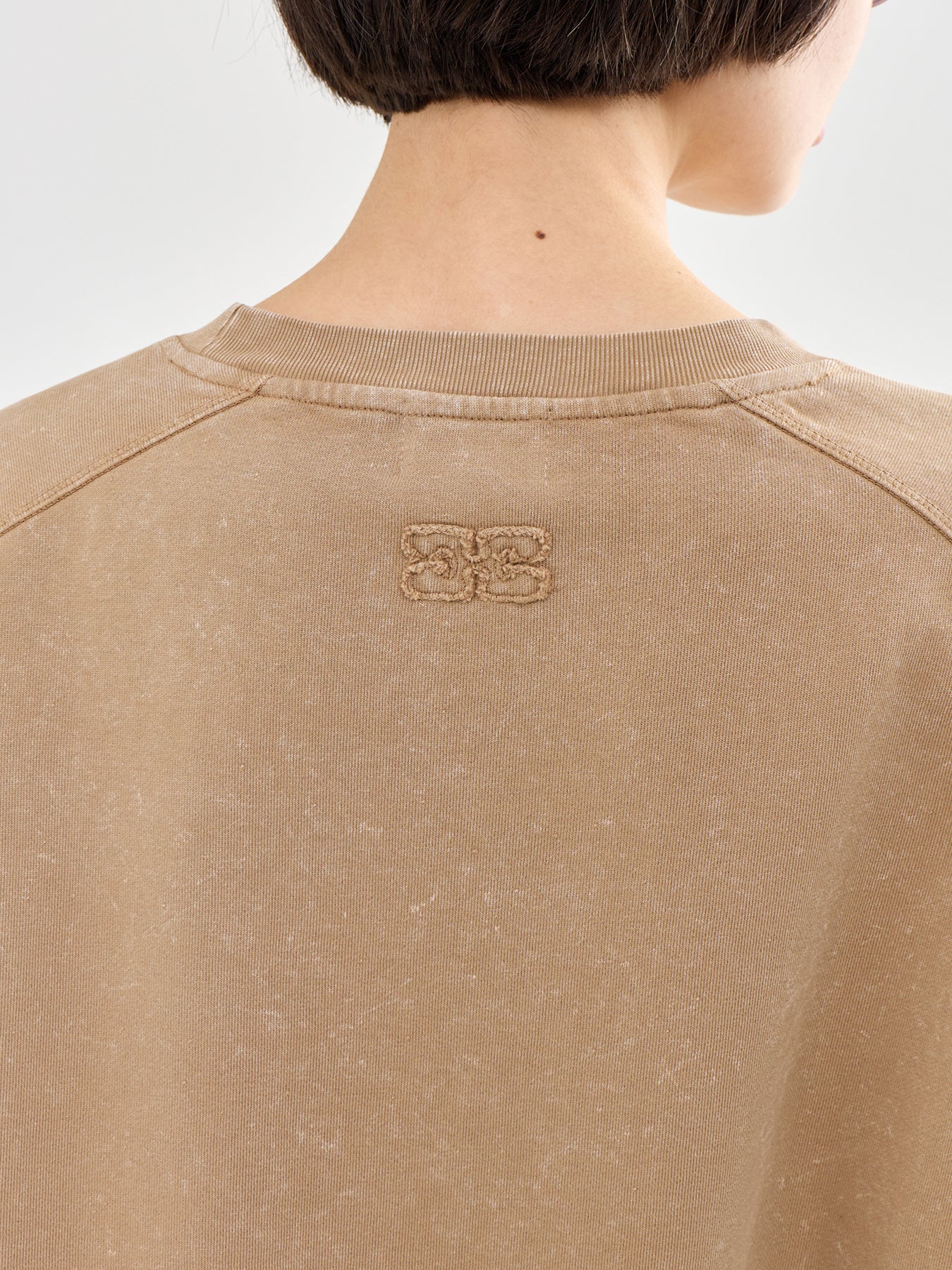 Essential Isoli Washed Effect Crewneck Brown - Image 3