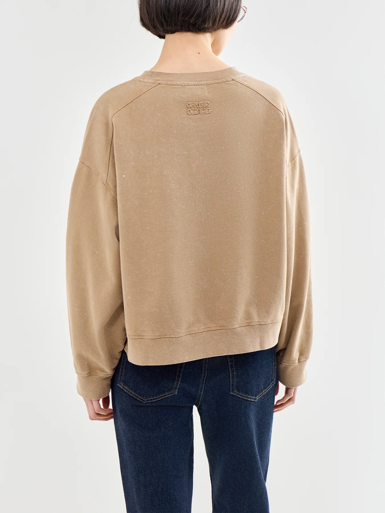 Essential Isoli Washed Effect Crewneck Brown - Image 5