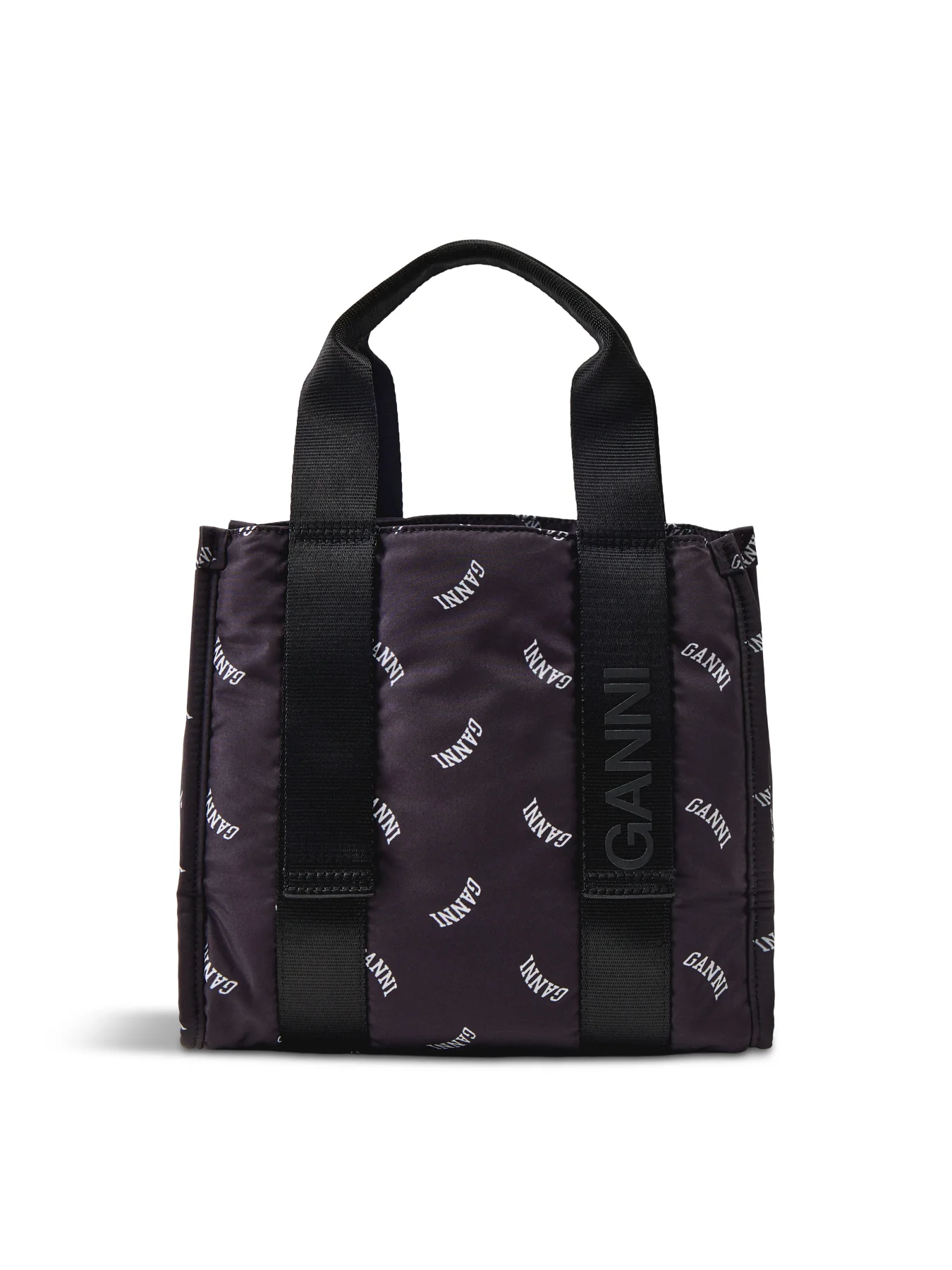Logo Small Canvas Tote Bag Black