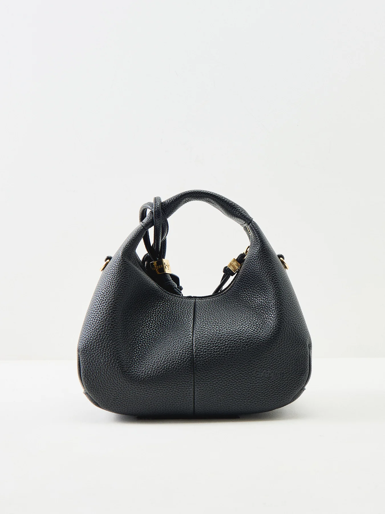 Mini Grained Crossbody Bag Black - Image 3