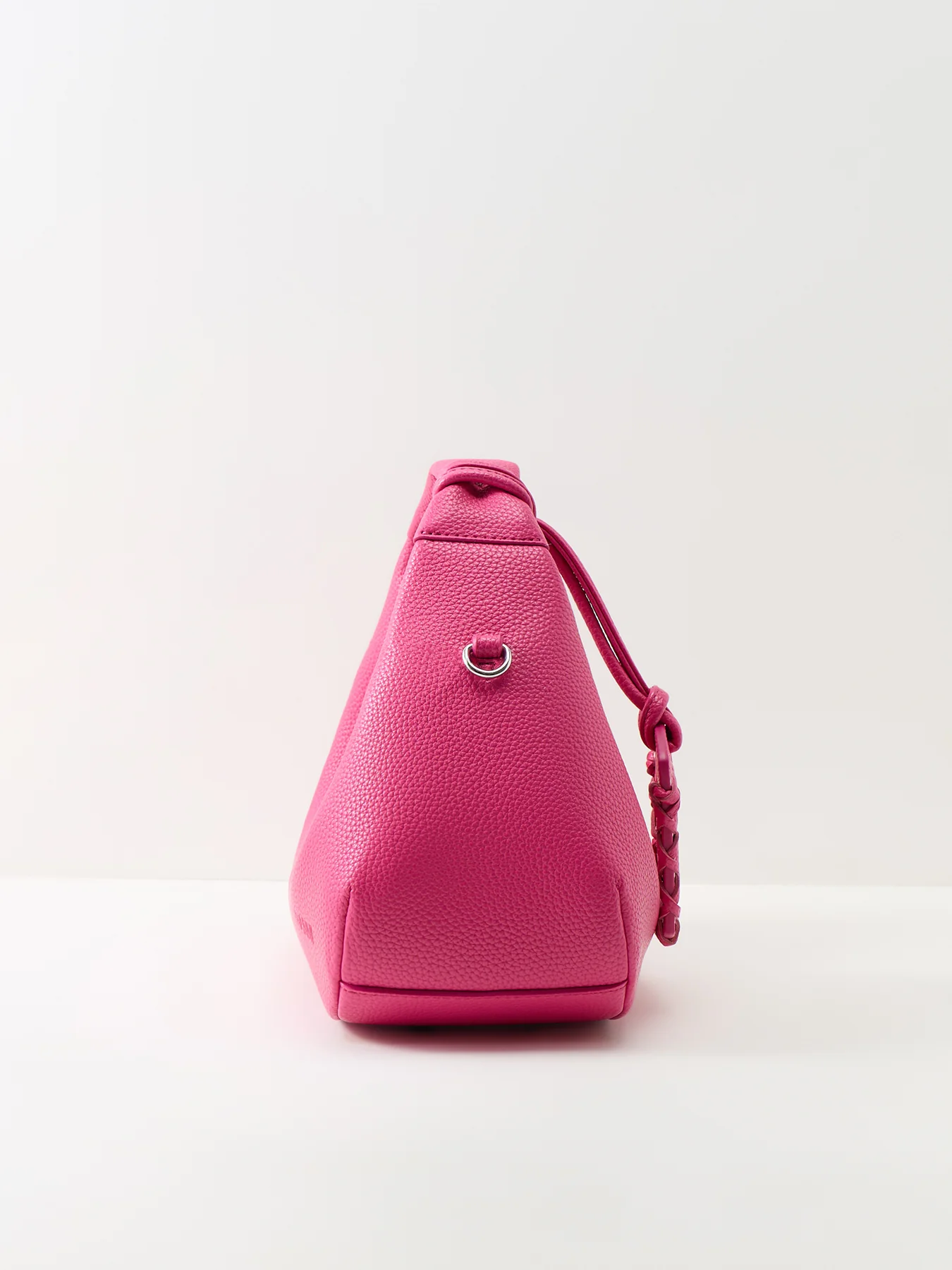 Hobo Mini Grained Shoulder Bag Pink - Image 4