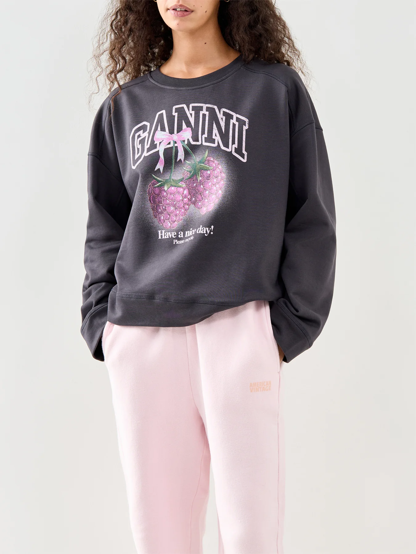 Isoli Crewneck Raspberry Grey - Image 4