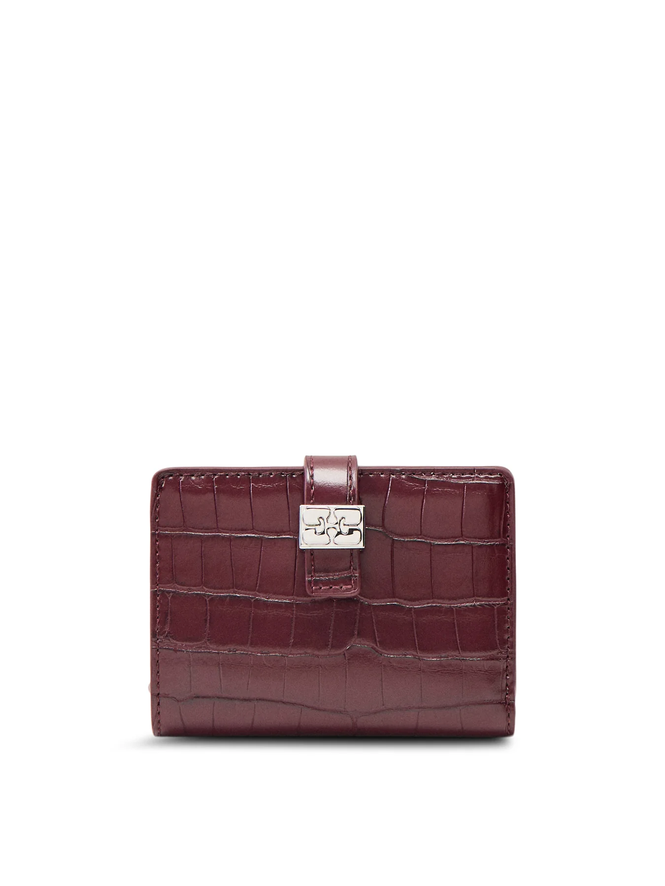 Croco Card Holder Burgundy