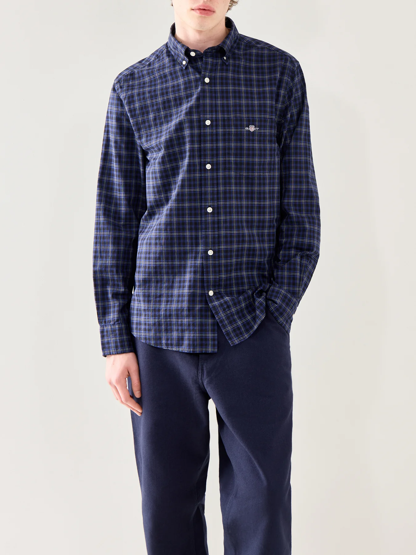 Classic Poplin Check Shirt - Image 4
