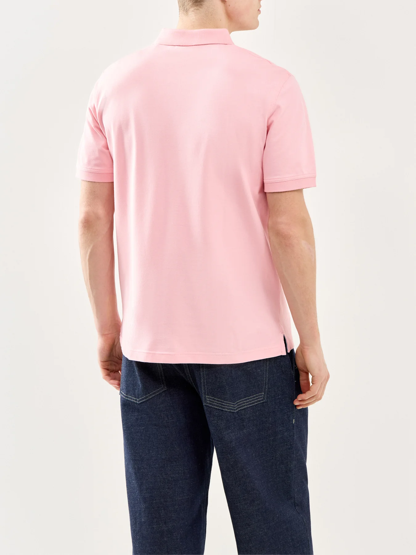 GANT Contrast Piqué Polo Shirt Pink - Image 5