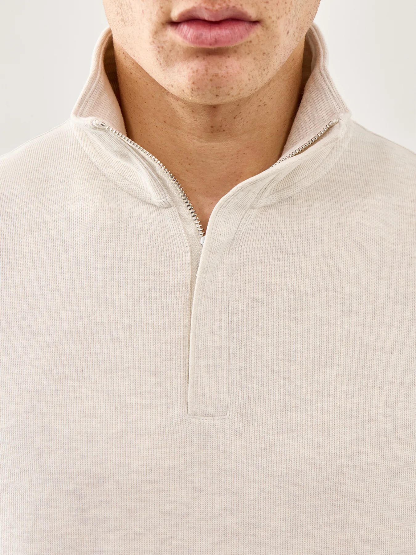 Light Sacker Half Zip Cream - Image 3