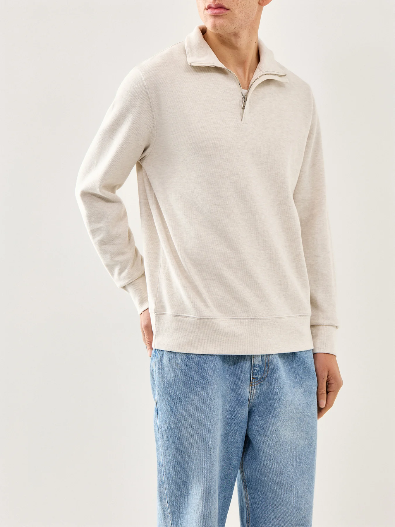 Light Sacker Half Zip Cream - Image 4