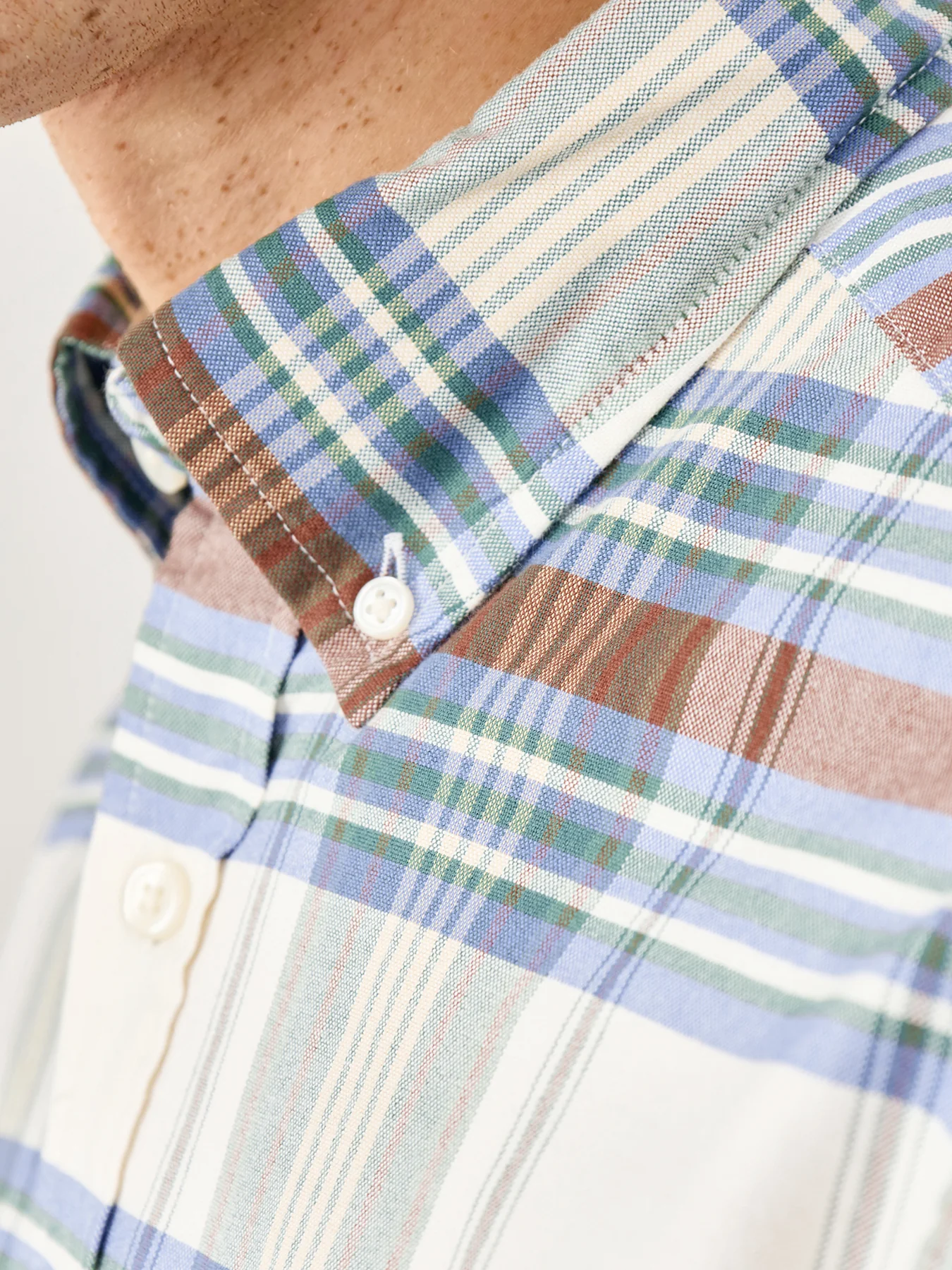 Oxford Check Shirt Multi - Image 3