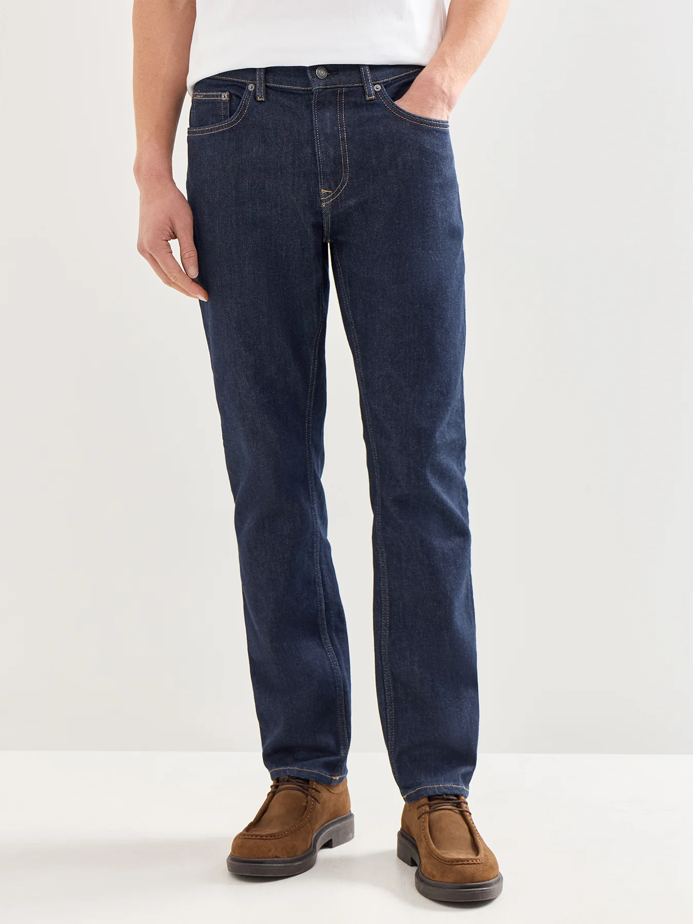 Regular Clean Wash Jeans Navy - Image 4