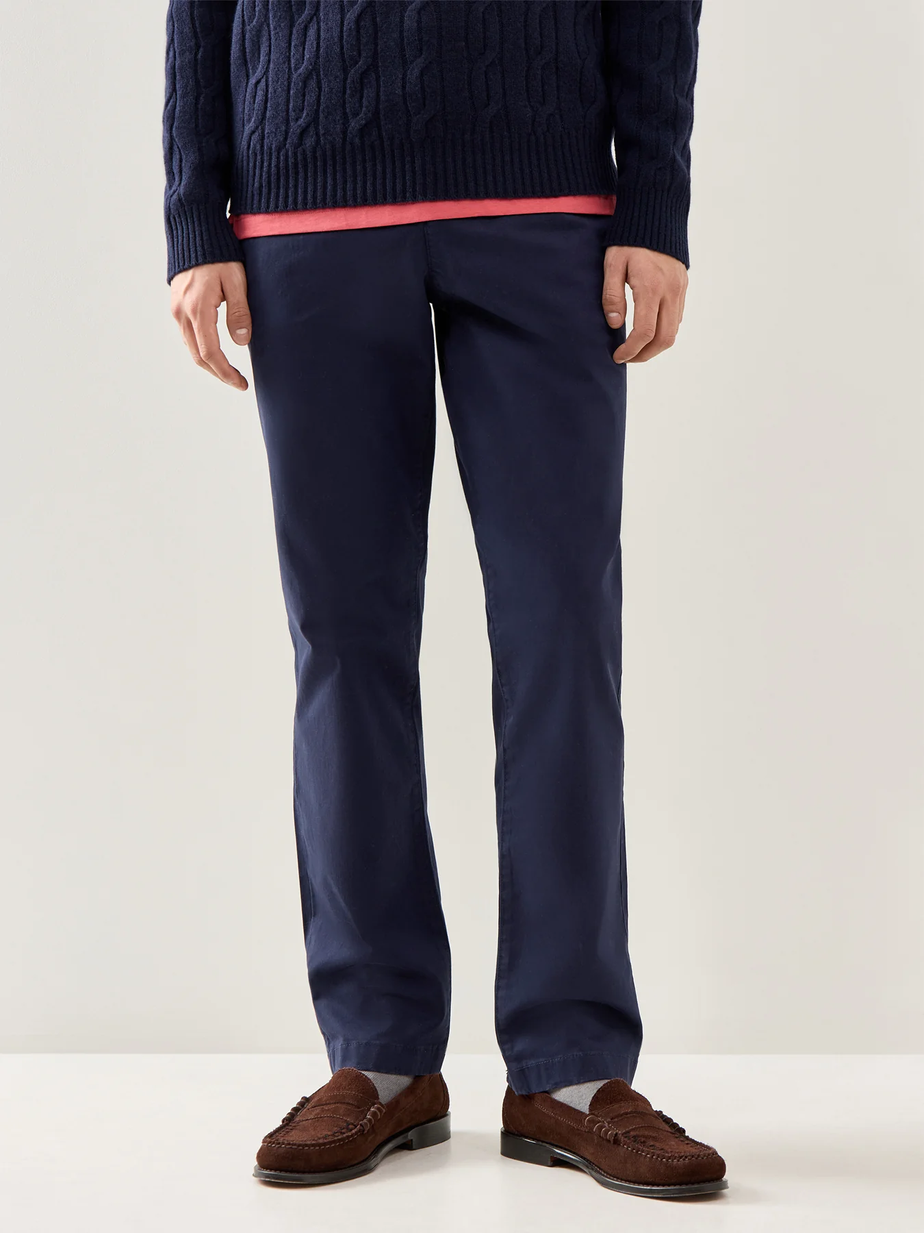Regular Twill Chinos Navy - Image 4