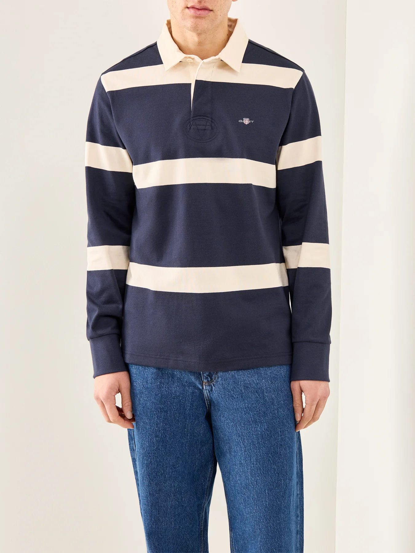 Striped Rugby Navy - Image 4