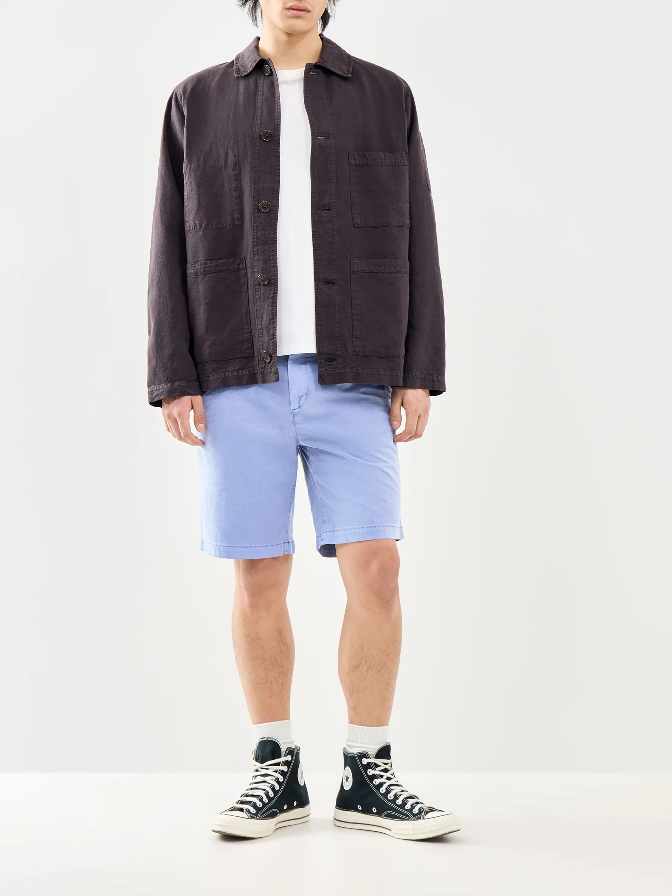 Sunfaded Chino Shorts Blue - Image 2