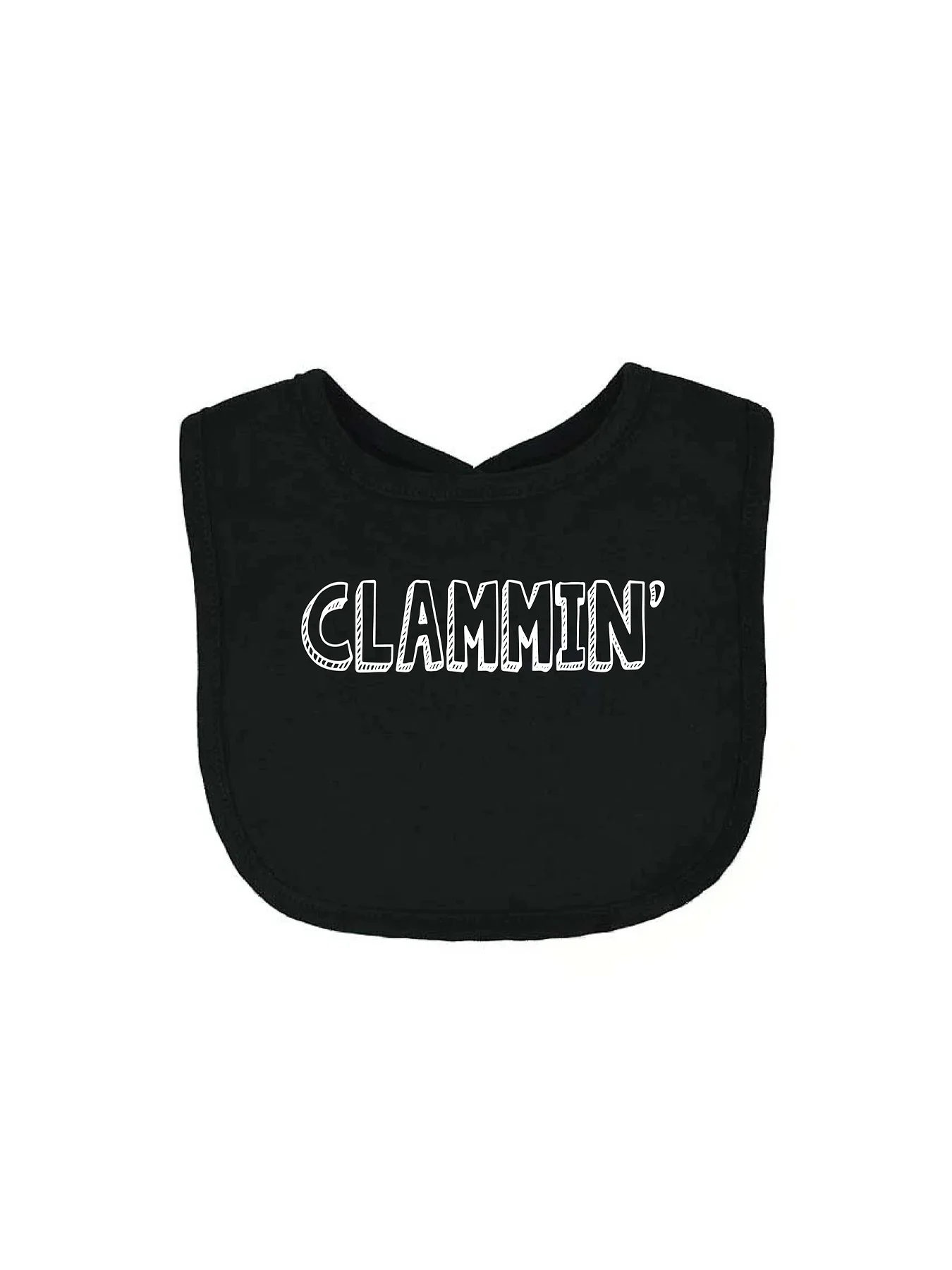 Clammin Baby Bib Black - Image 2