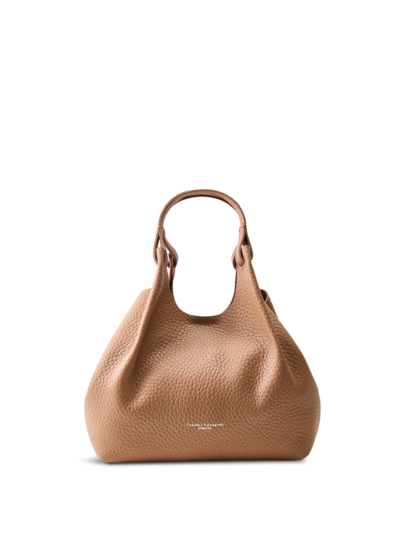 Dua Medium Leather Crossbody Bag Brown