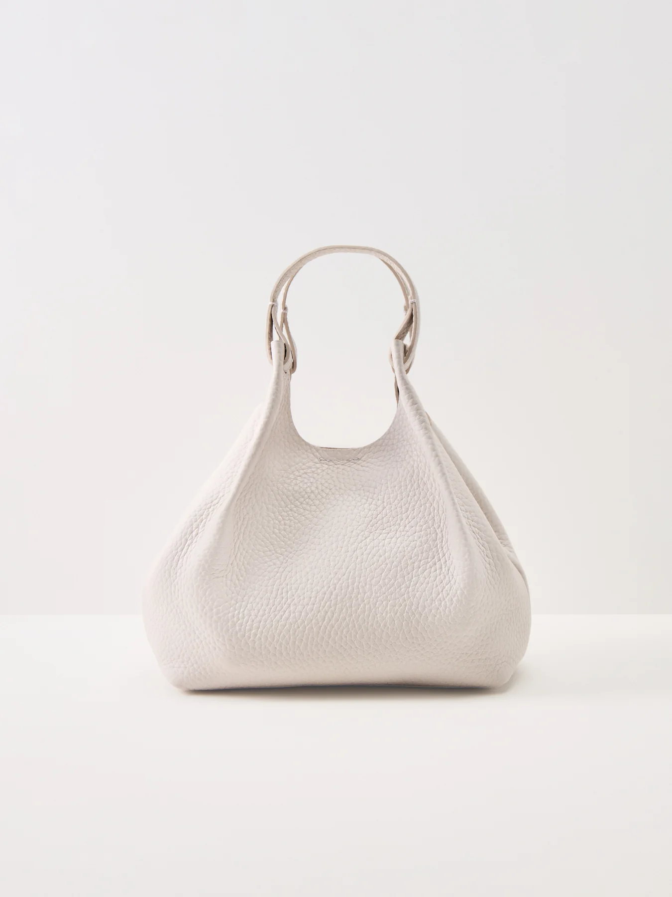 Dua Medium Leather Crossbody Bag White - Image 3