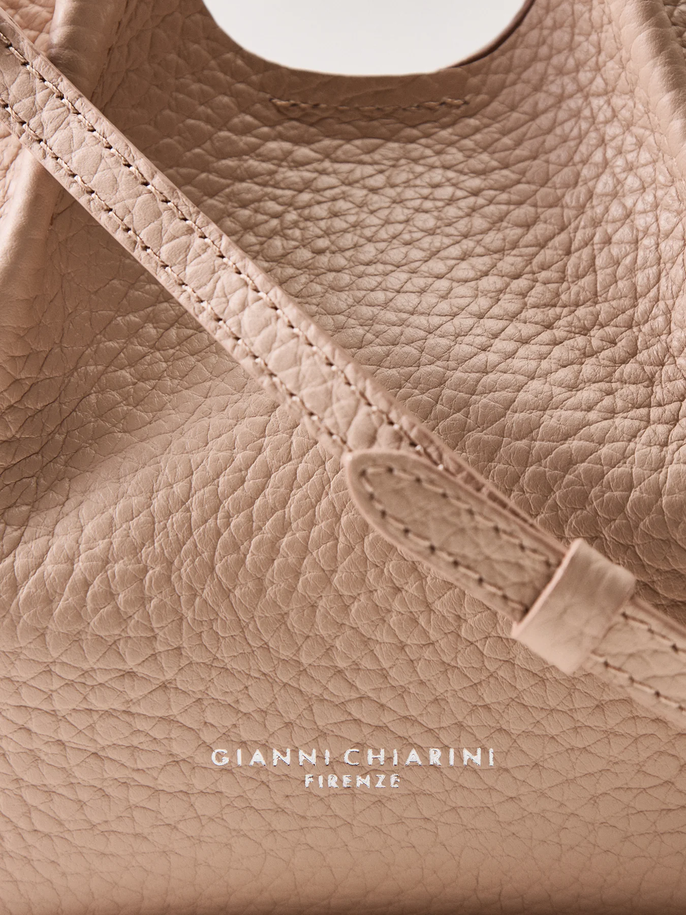 Dua Small Leather Crossbody Bag Pink Salt - Image 5