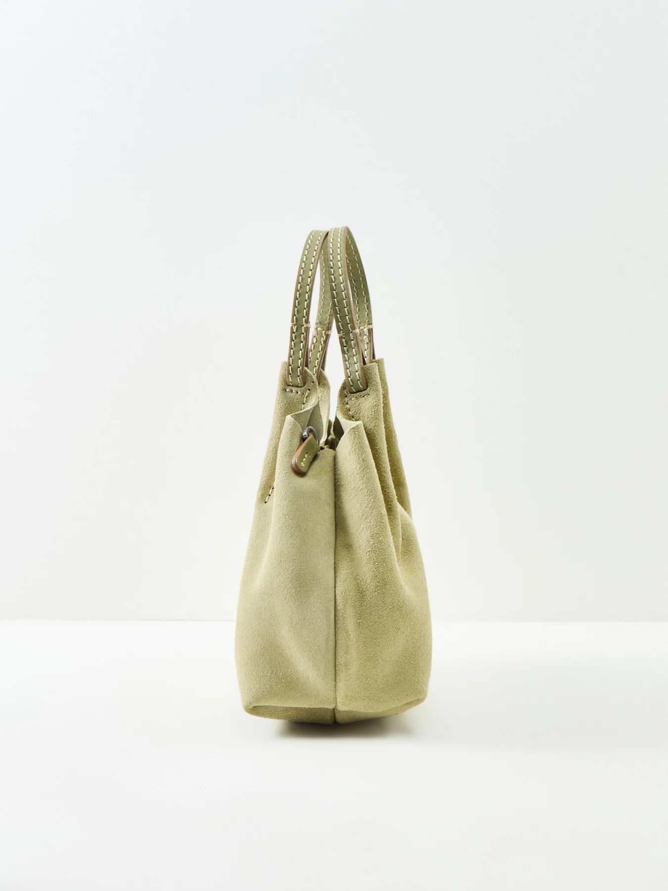 Dua S Suede Crossbody Bag Green - Image 4