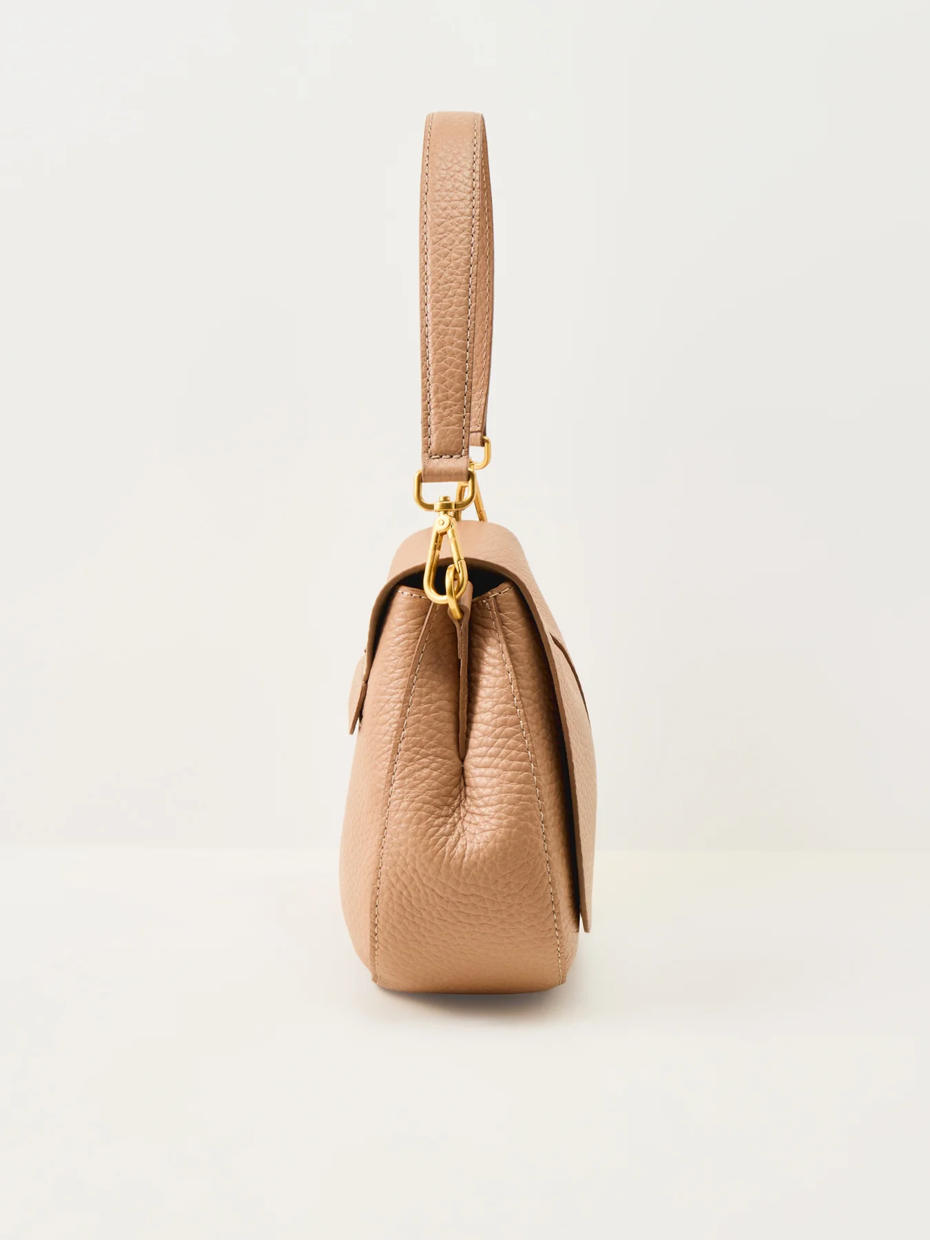 Helena Round Crossbody Bag Beige - Image 4