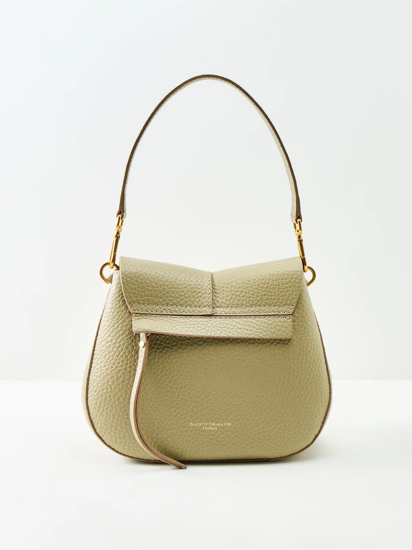 Gianni Chiarini Helena Round Crossbody Bag Green - Image 3