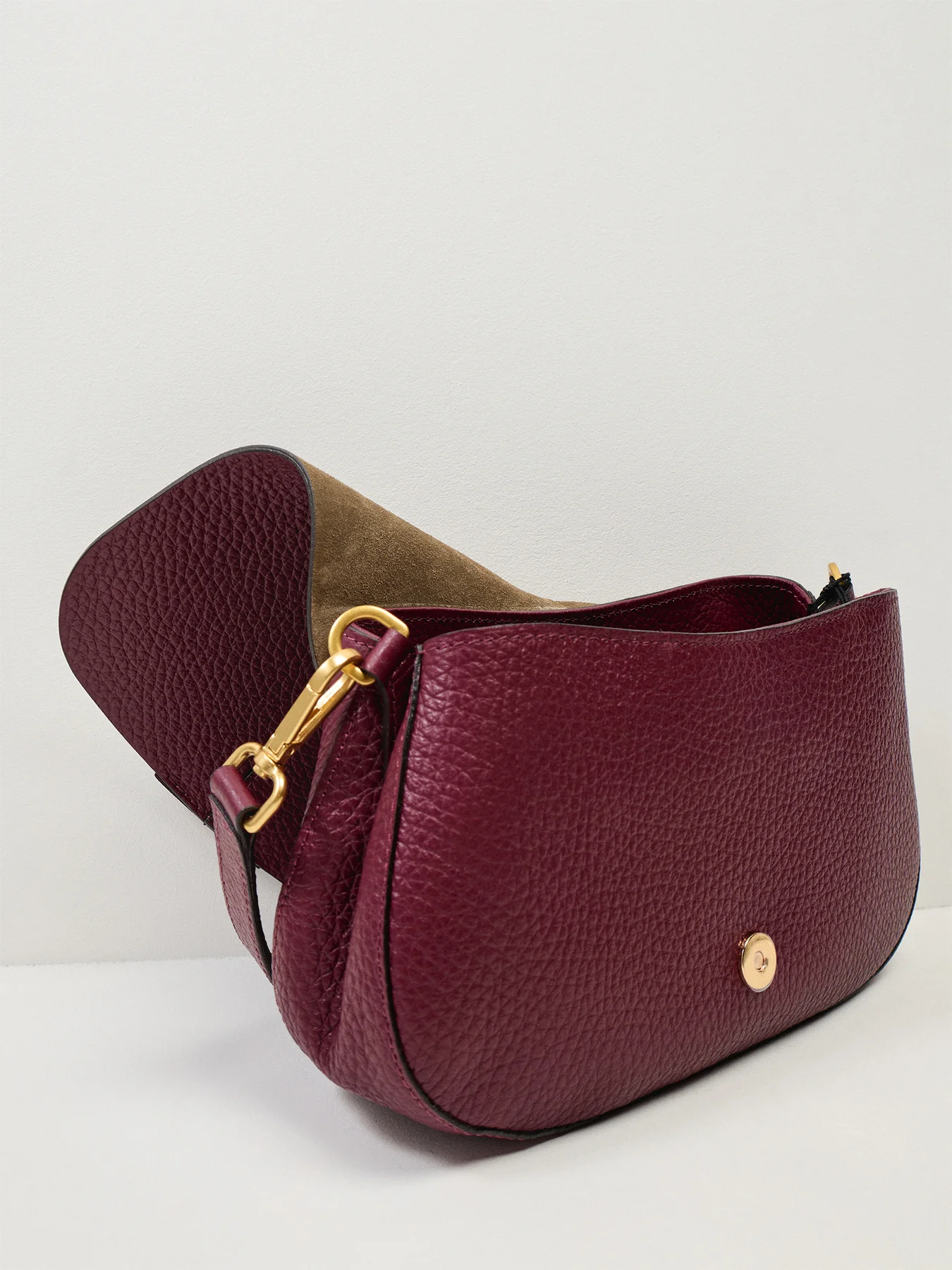 Helena Round Small Crossbody Wine Wine Berry - Image 5