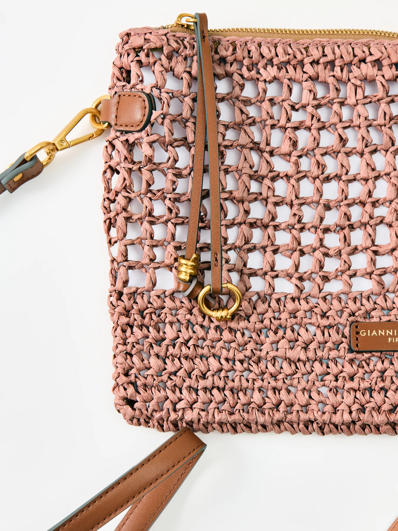 Gianni Chiarini Nefeli Paper Pouch Pink - Image 4