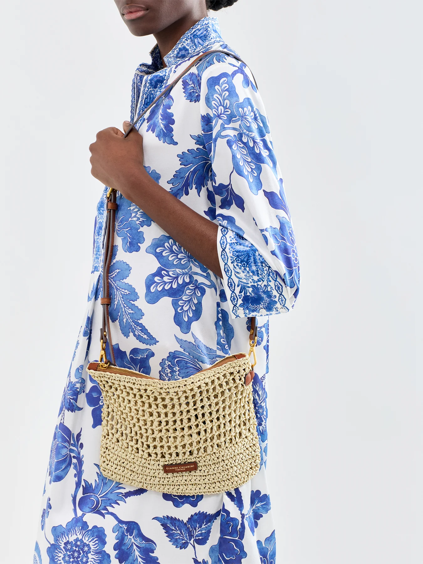 Gianni Chiarini Nefeli Paper Pouch Cream - Image 2