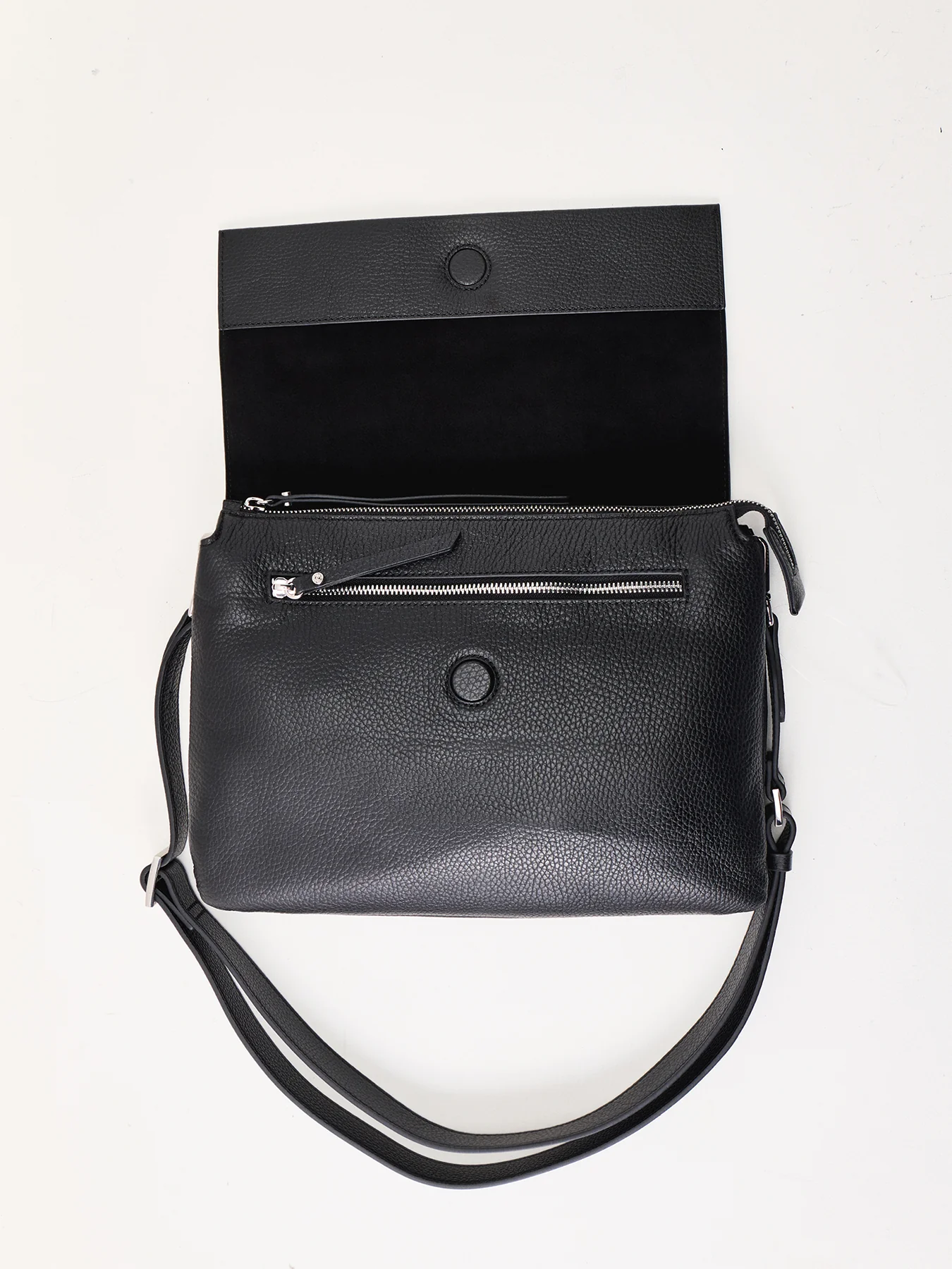 Three Large Crossbody Bag Black - Image 5