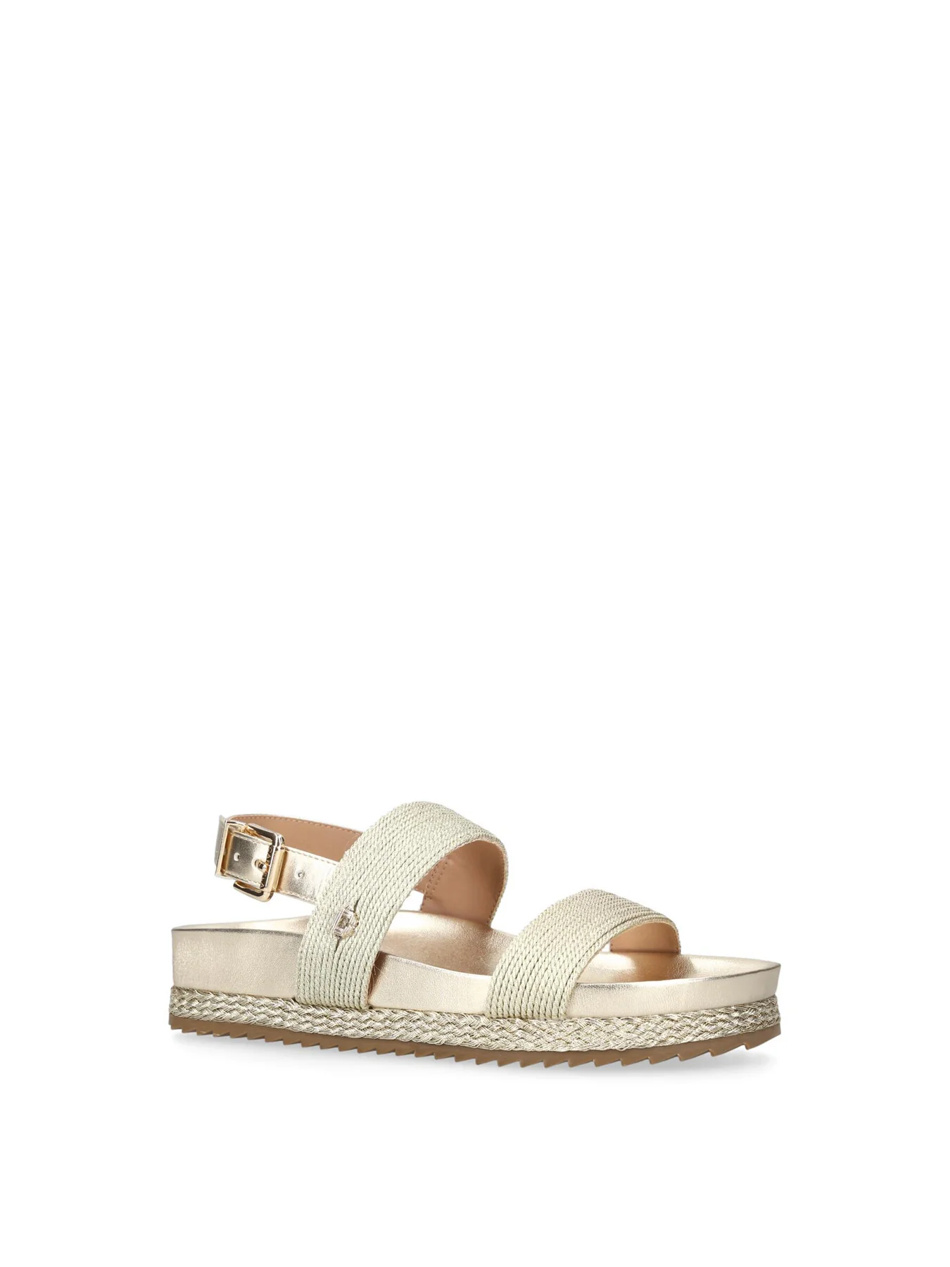 Gala Flatform Sandals Gold - Image 4