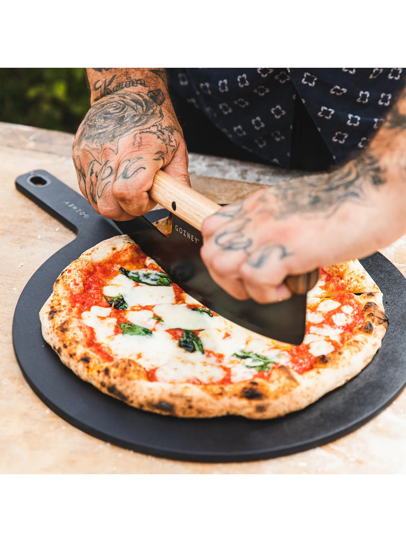 Pizza Rocker Cutter Stainless Steel - Image 2