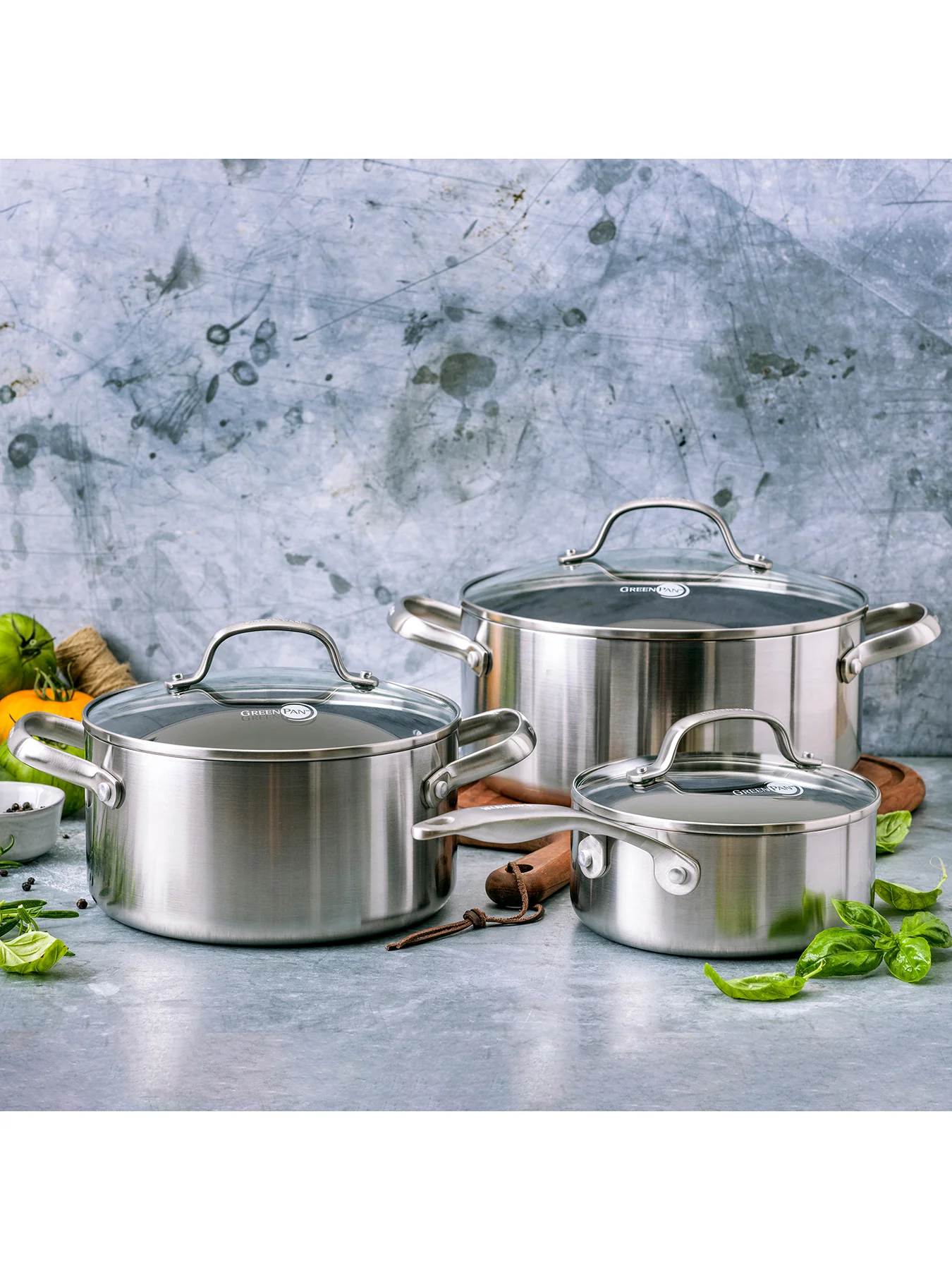 Geneva Saucepan Set Stainless Steel - Image 2