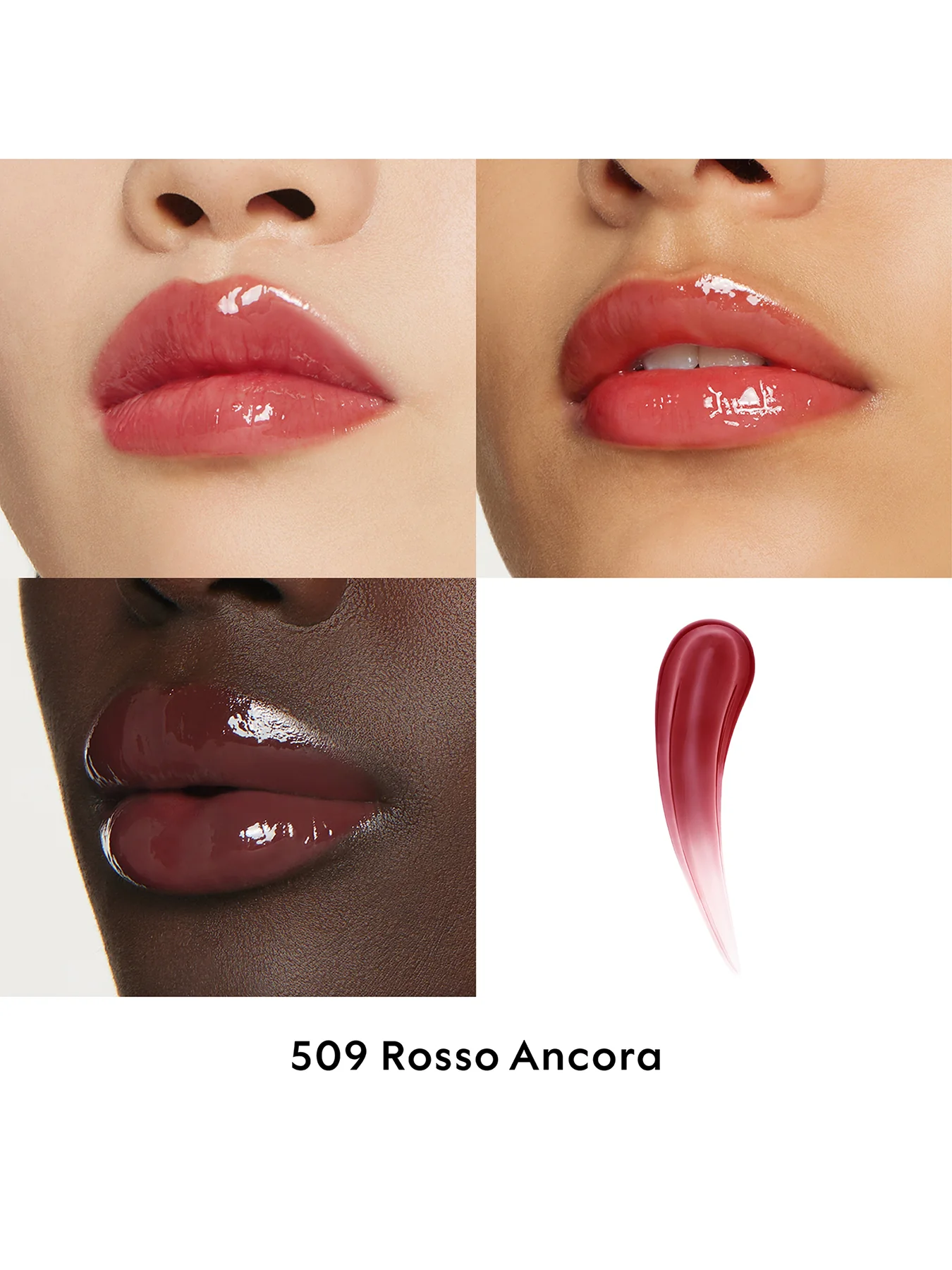 Gucci Rouge à Lèvres Lip Gloss 08 Rosso Ancora - Image 3