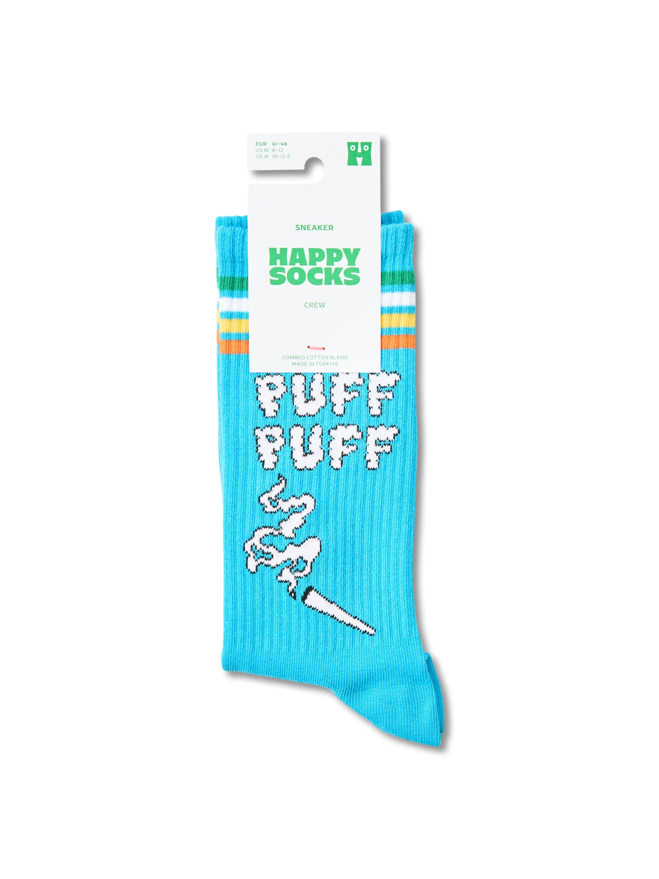 Puff Puff Sneaker Socks Light Blue