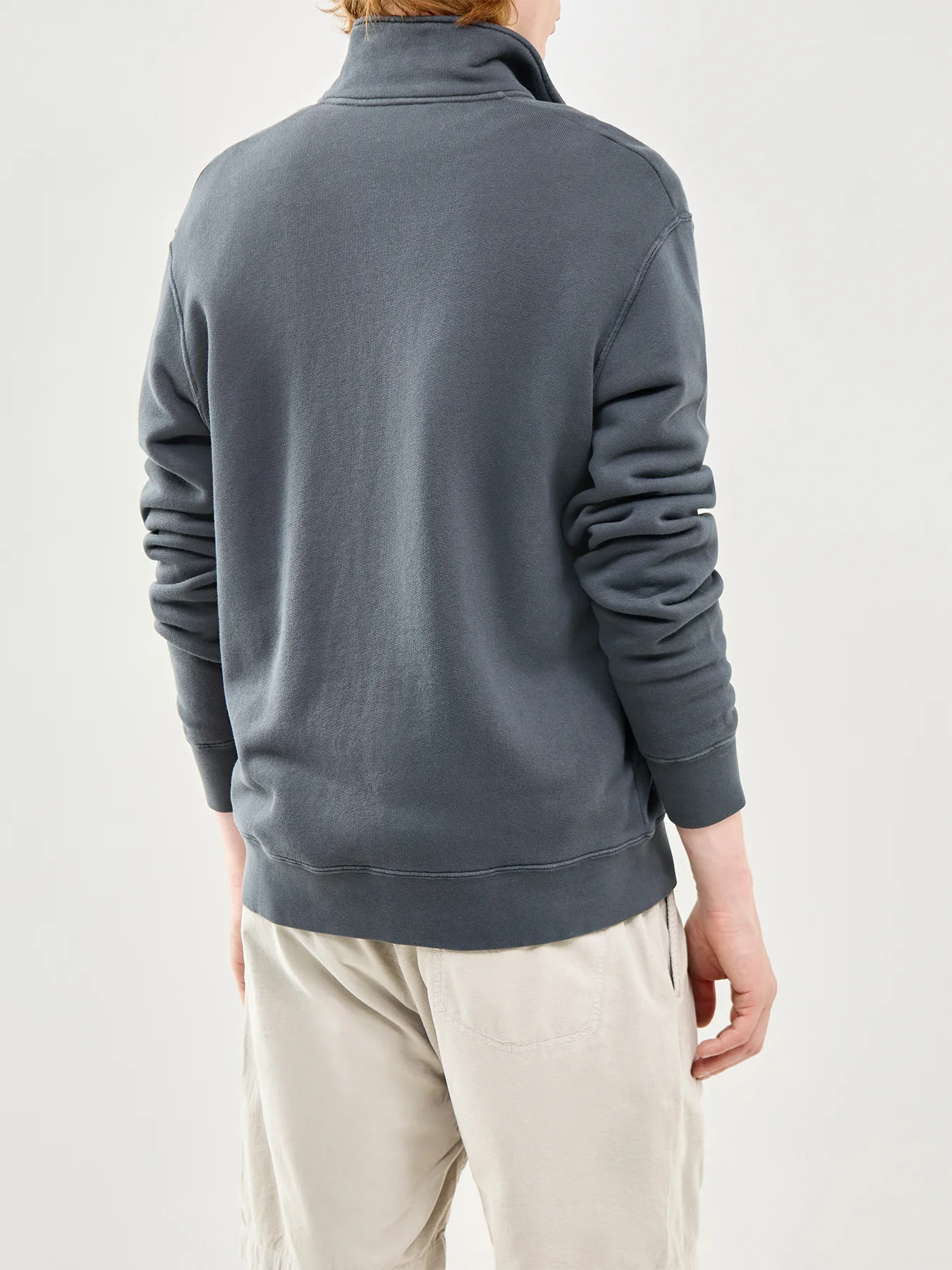 Half Zip Sweatshirt Grey - Image 5