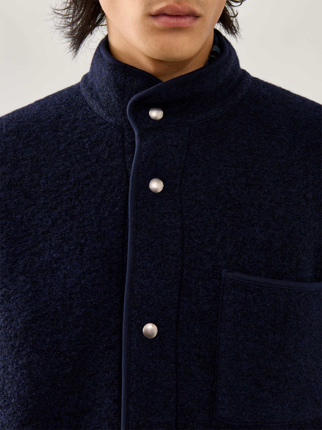 Jock Knitted Jacket Navy - Image 3