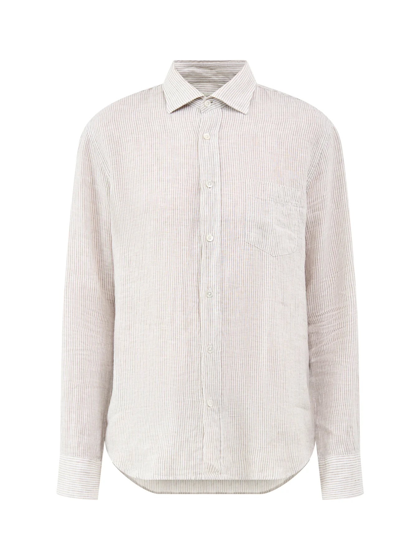 Linen Long Sleeve Shirt White