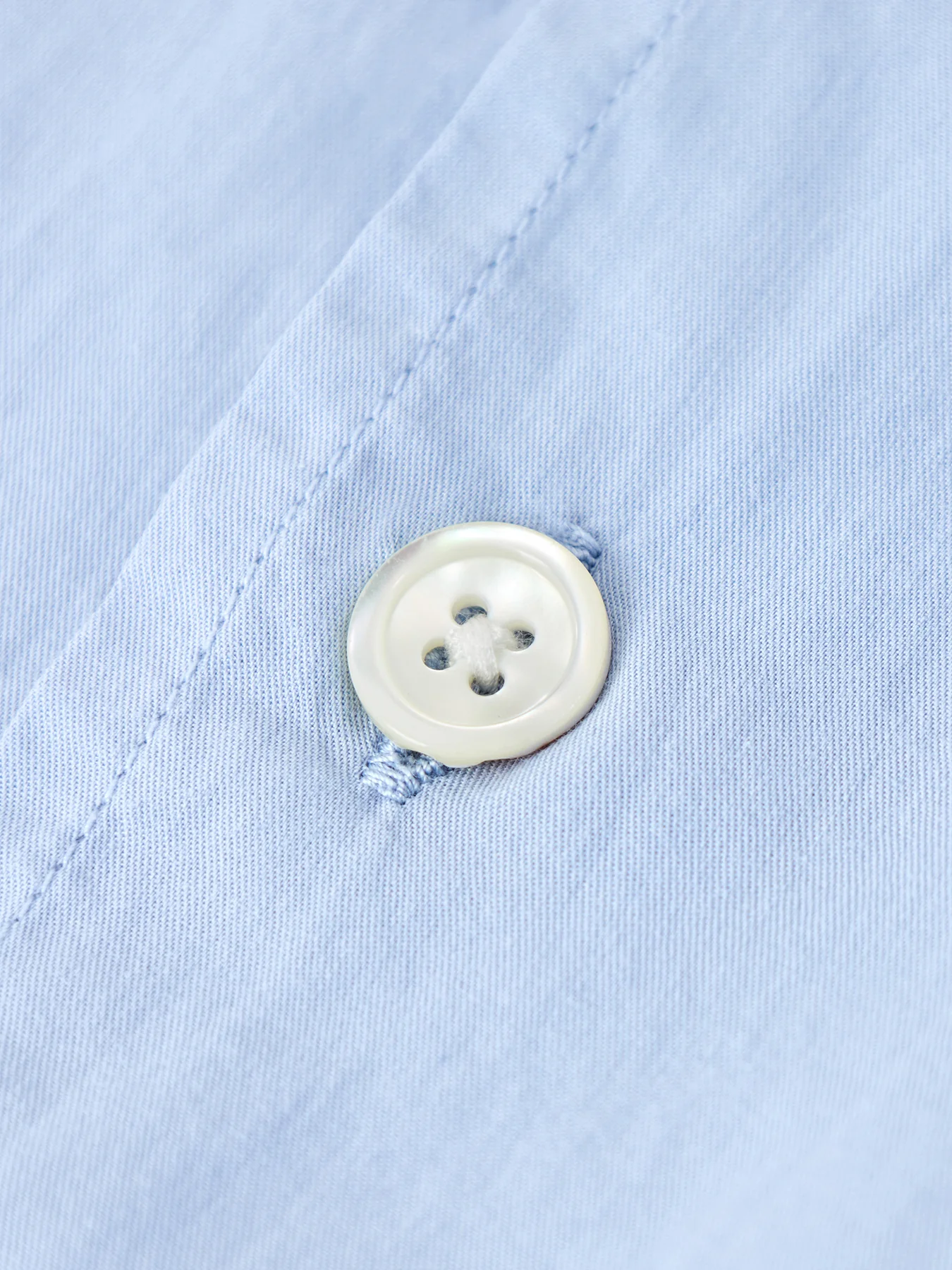 Linen Shirt Blue - Image 3