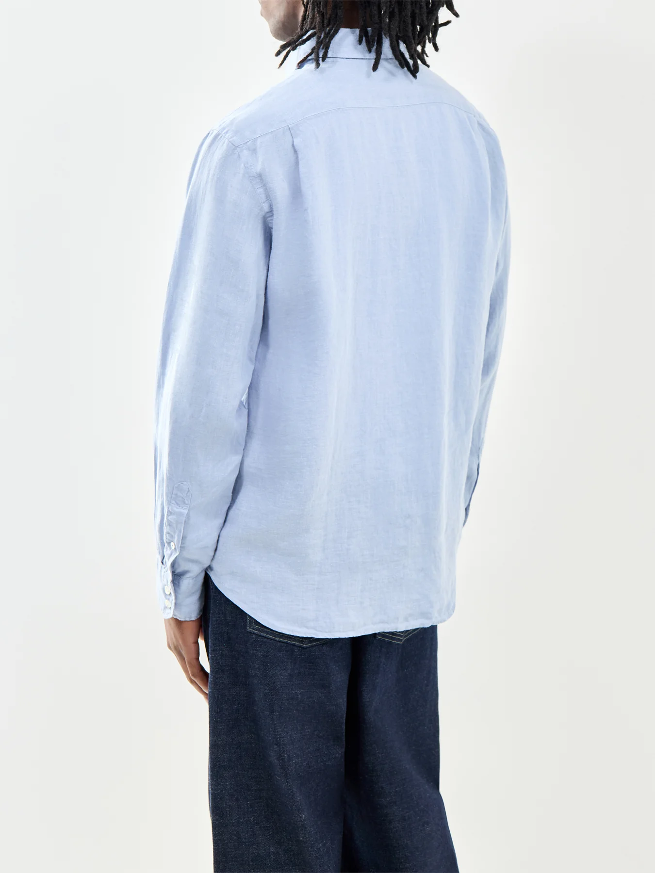 Linen Shirt Blue - Image 5
