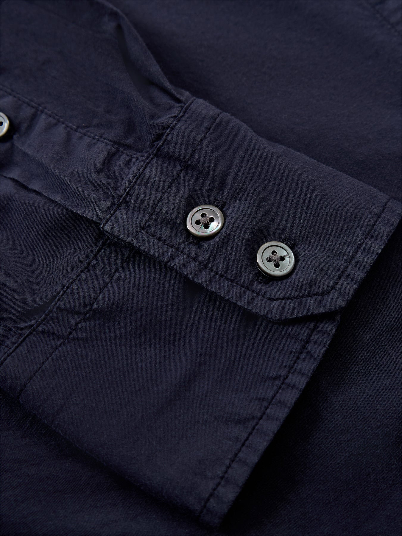 Paul Pat Peach Twill Shirt Navy - Image 3