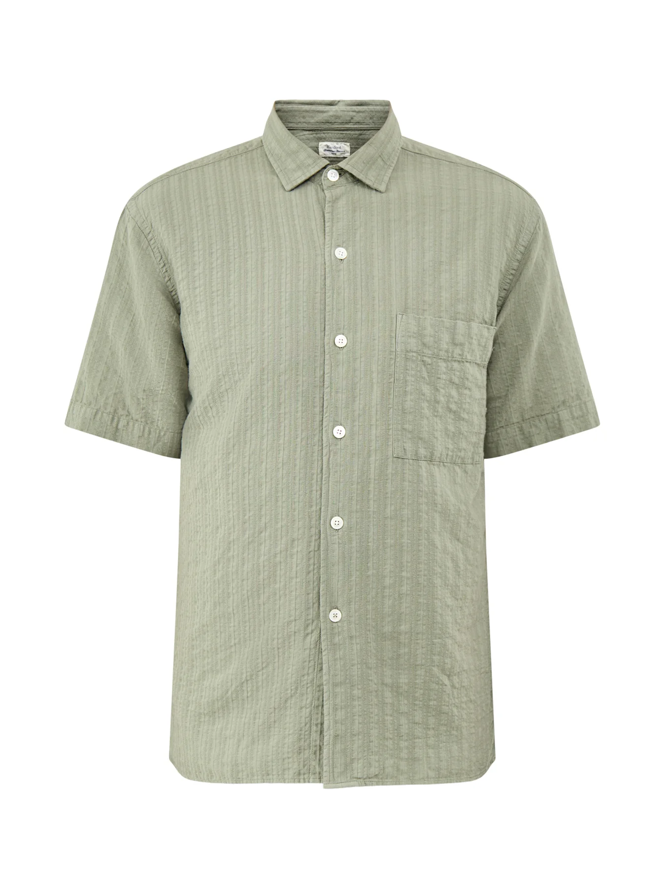 Short Sleeve Pattern Shirt Green