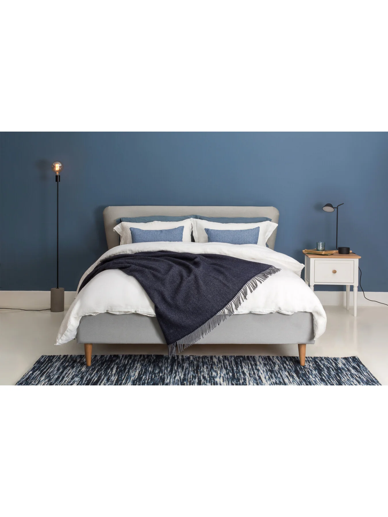 Merino & Cashmere Throw Herringbone - Image 2