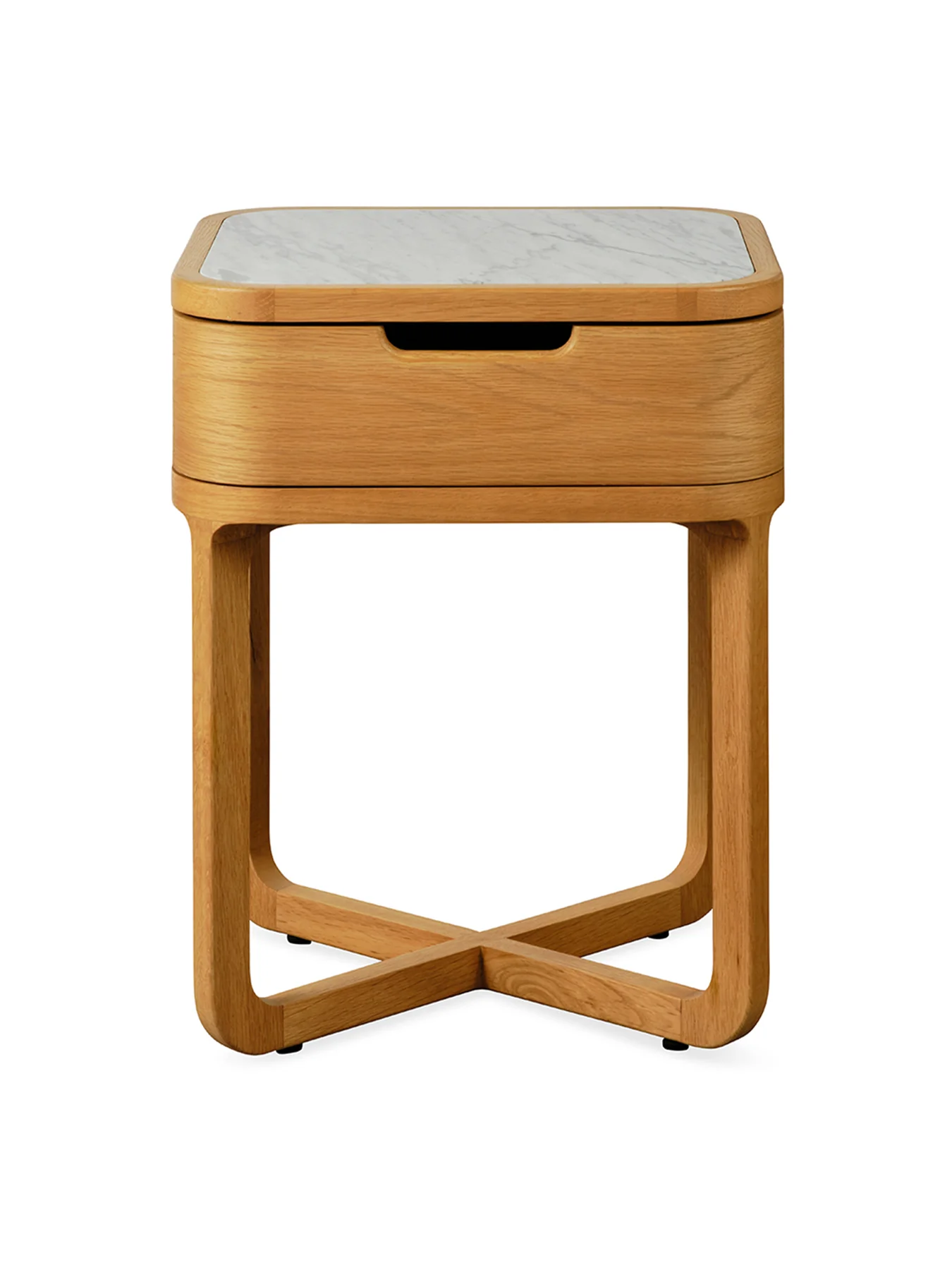 Anais Oak Bedside Table Brown - Image 3