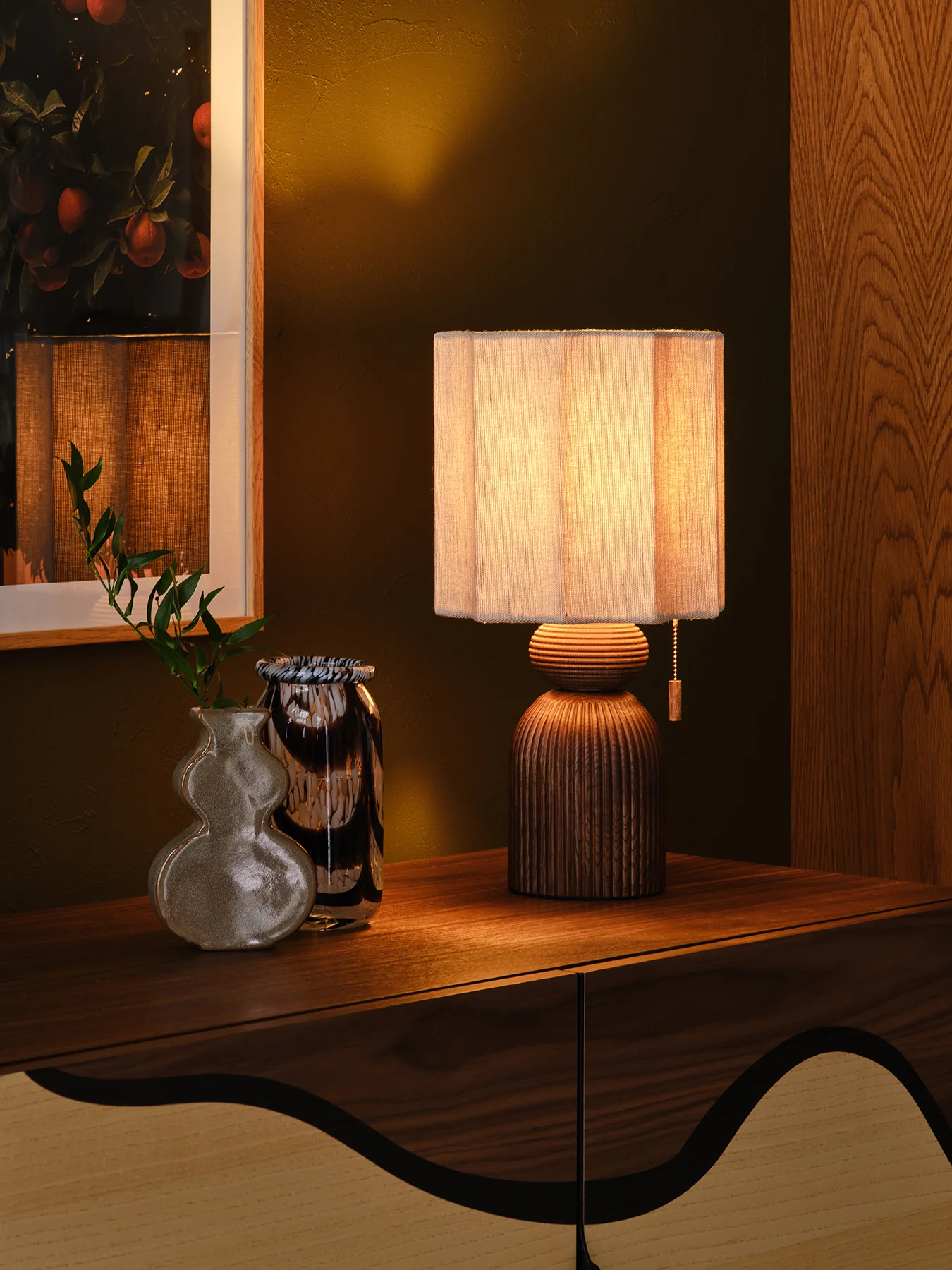Armitage Table Lamp Walnut - Image 2