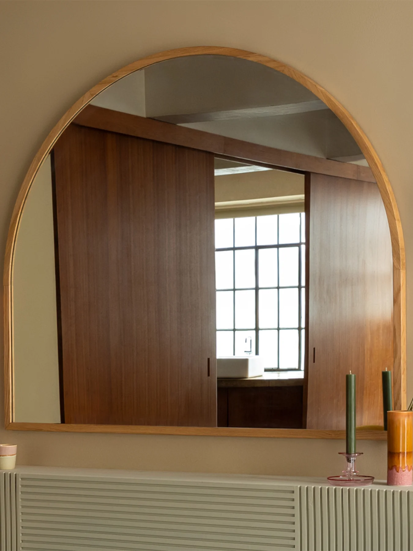 Osaka Wall Light Natural Walnut Brown - Image 2