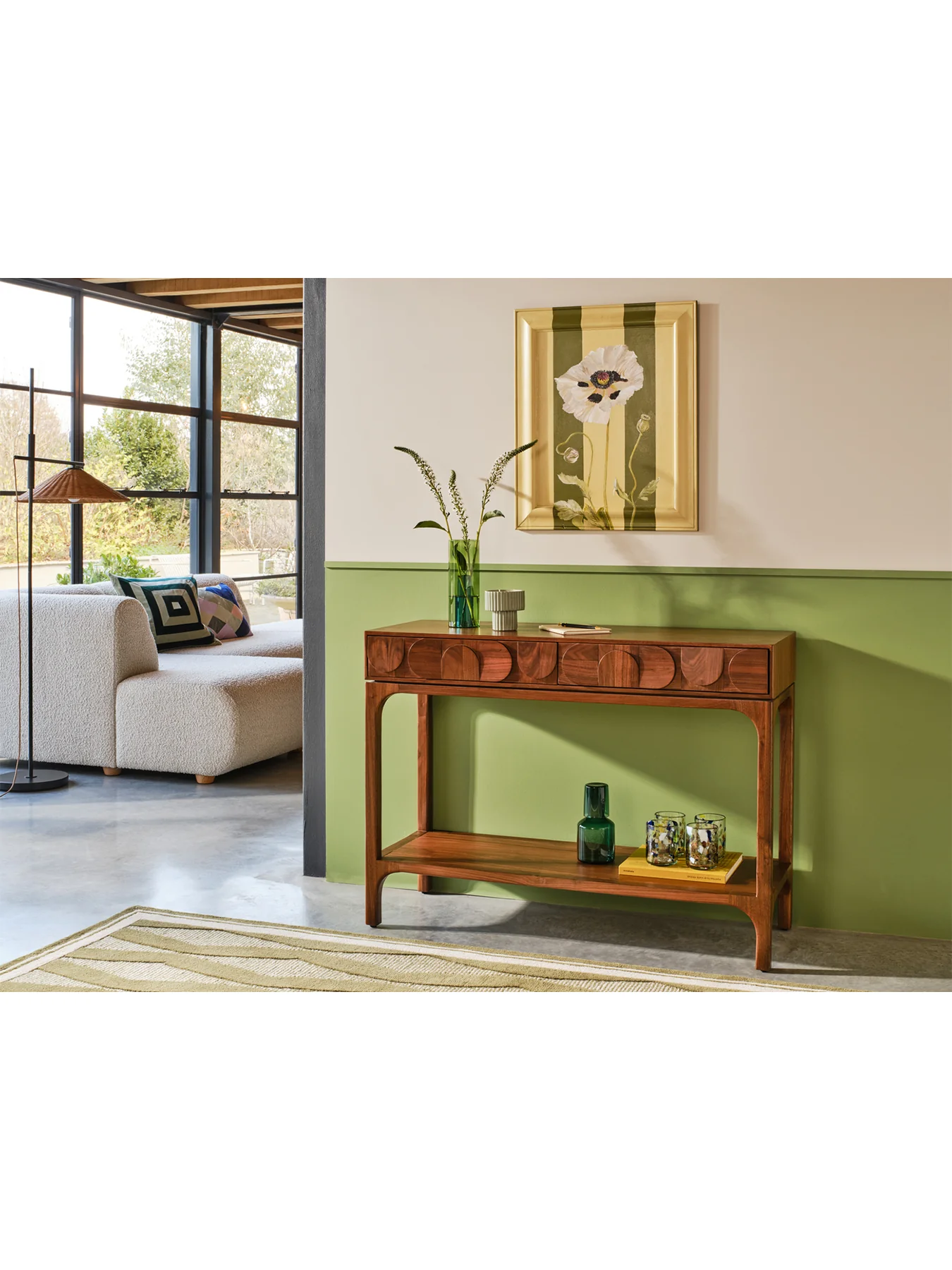 Zarina Walnut Console Table - Image 2