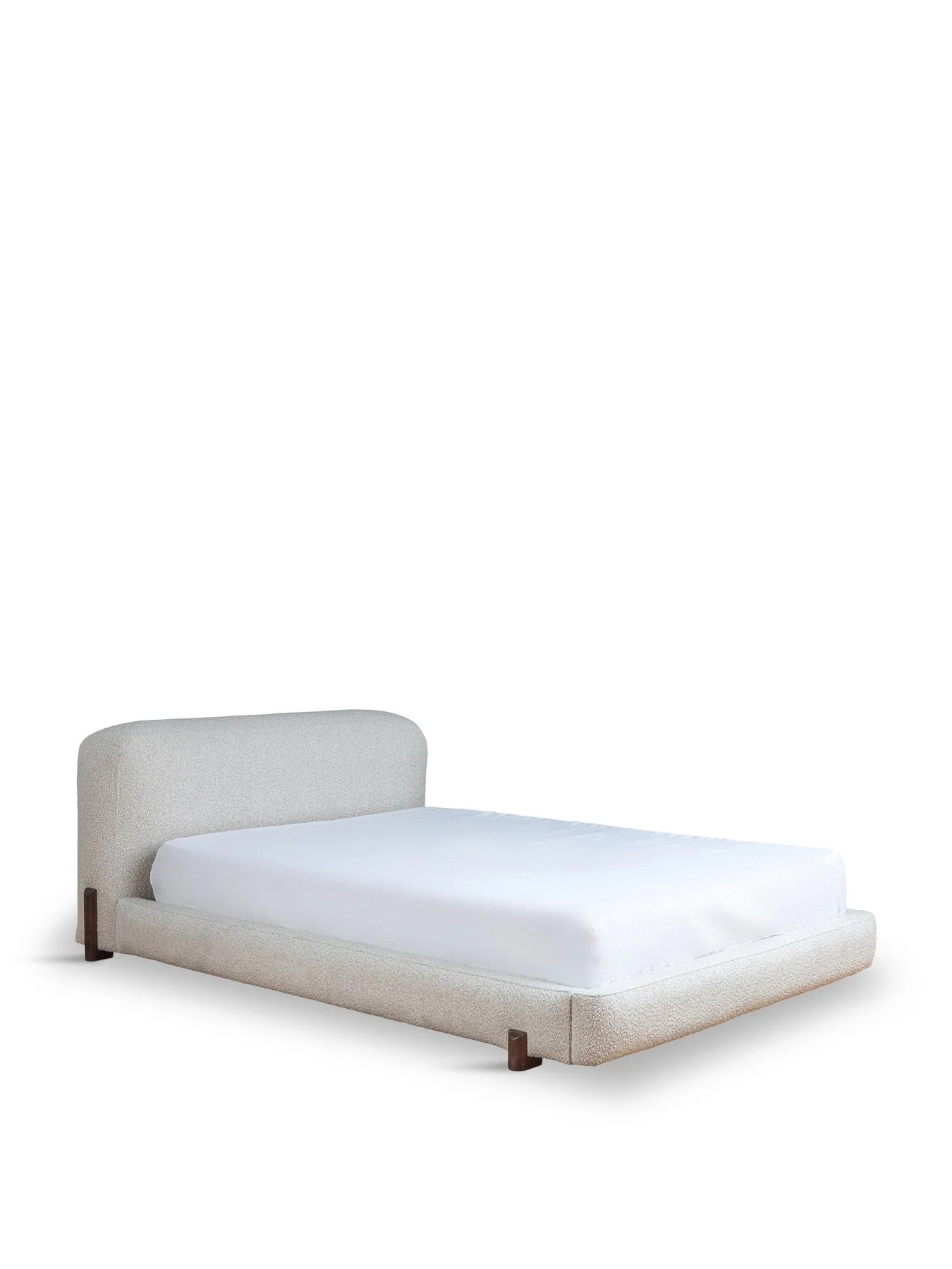 Healâs Nuvola King Bed Chunky BouclĂ© Ecru