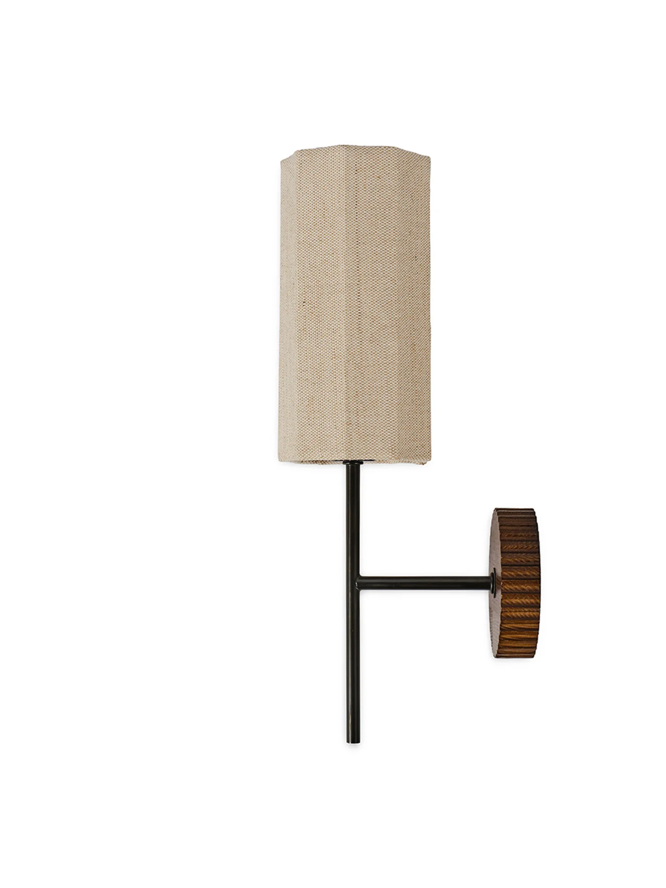 Herrick Wall Light Natural/Walnut Finish