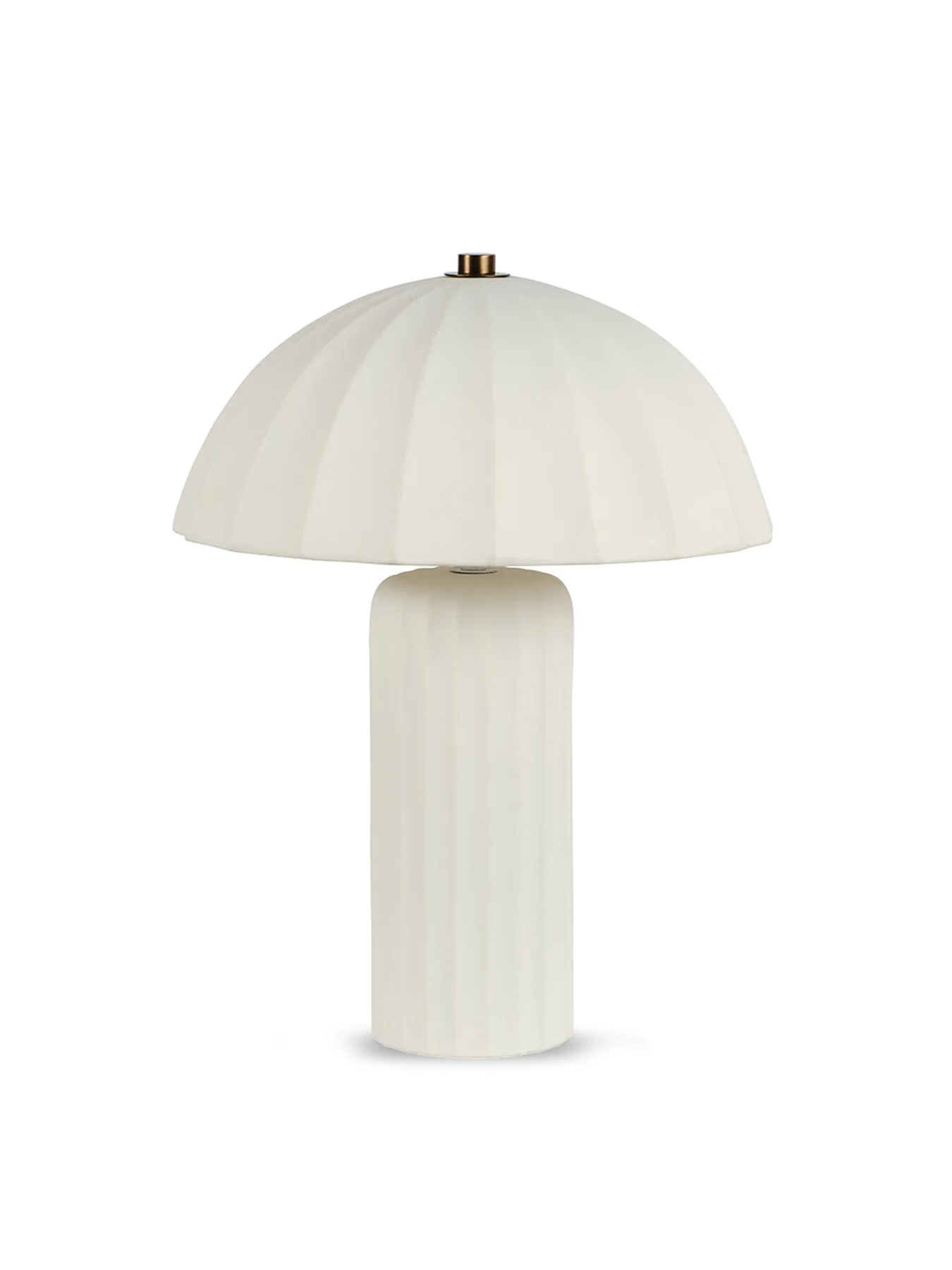 Hollis Porcelain Table Lamp White/Bronze