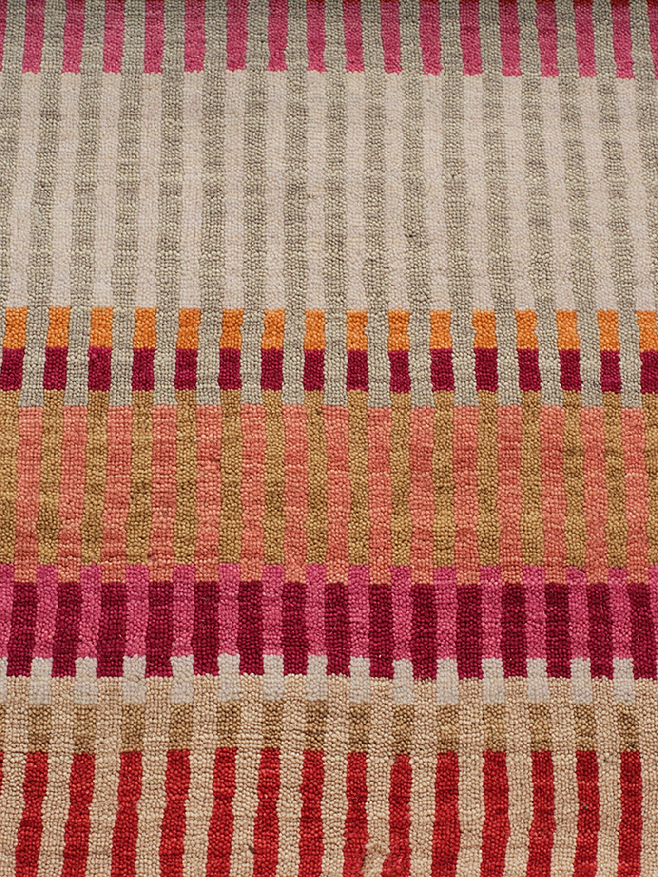 Stripes Wool Rug Grey - Image 3
