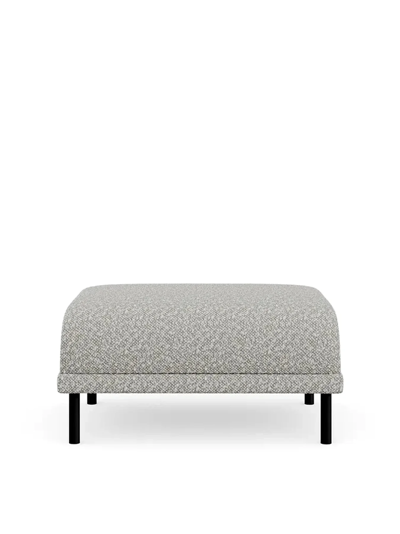 Harri Chunky Bouclé Footstool Ecru - Image 3